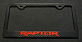 Raptor 100% Real Carbon Fiber License Plate Frame