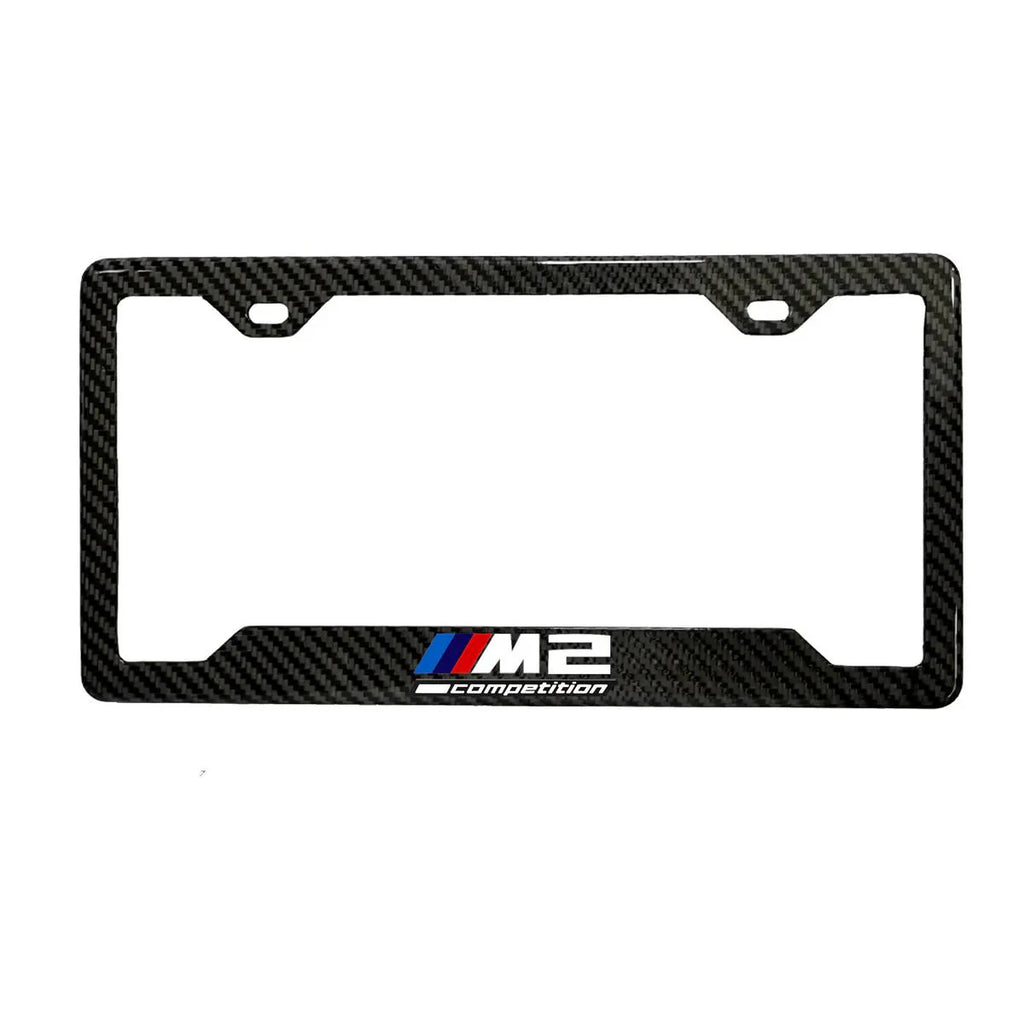 BMW M2 COMPETITON 100% REAL CARBON FIBER CAR LICENSE PLATE FRAME