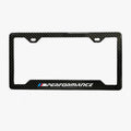 BMW M PERFORMANCE 100% REAL CARBON FIBER CAR LICENSE PLATE FRAME