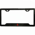 FERRARI 100% REAL CARBON FIBER CAR LICENSE PLATE FRAME