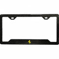 FERRARI 100% REAL CARBON FIBER CAR LICENSE PLATE FRAME