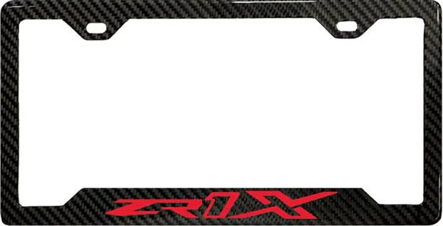 ZR1X 100% REAL CARBON FIBER CAR LICENSE PLATE FRAME