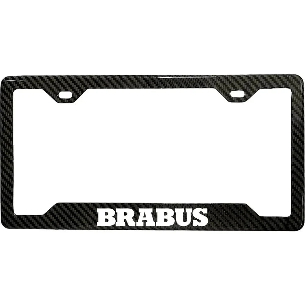 BRABUS 100% REAL CARBON FIBER CAR LICENSE PLATE FRAME