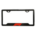 F1 100% REAL CARBON FIBER CAR LICENSE PLATE FRAME