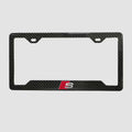 AUDI S 100% REAL CARBON FIBER CAR LICENSE PLATE FRAME