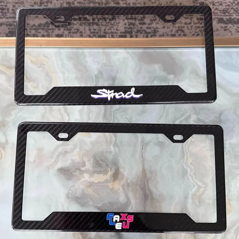 Custom 100% Real Carbon Fiber License Plate Frame