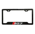 AUDI SQ7 100% REAL CARBON FIBER CAR LICENSE PLATE FRAME
