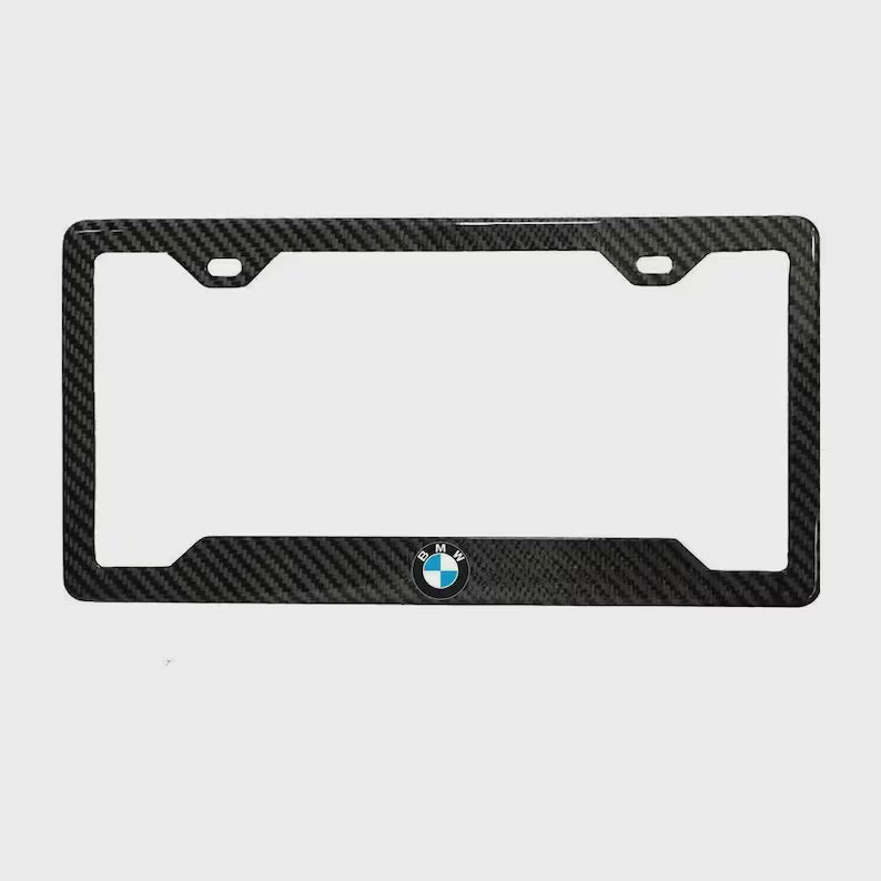 BMW 100% Real Carbon Fiber License Plate Frame