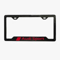 Audi Sport 100% Real Carbon Fiber License Plate Frame