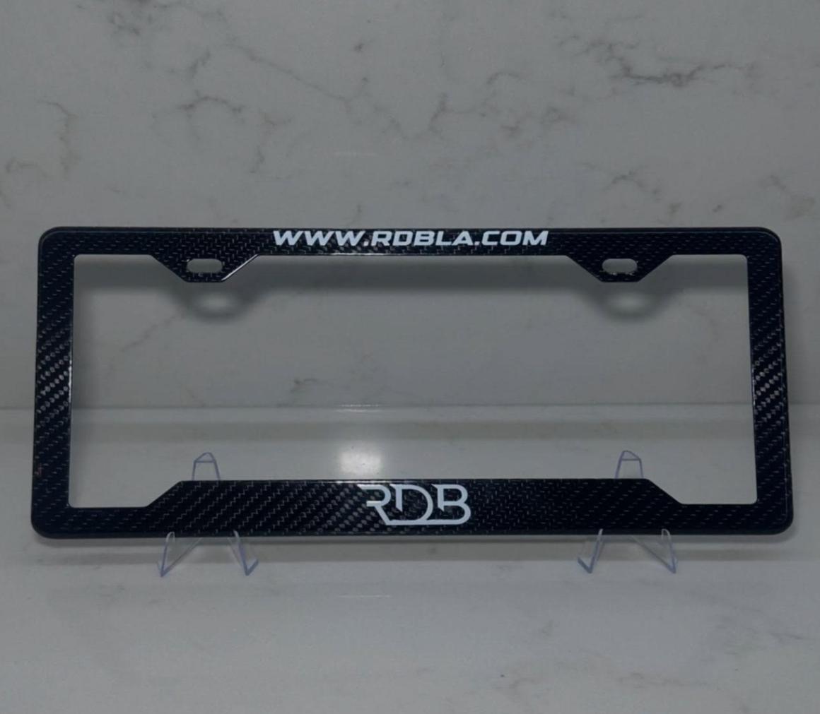 Custom 100% Real Carbon Fiber License Plate Frame