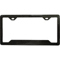 PLAIN 100% REAL CARBON FIBER CAR LICENSE PLATE FRAME
