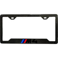 BMW M4 BLACK 100% REAL CARBON FIBER CAR LICENSE PLATE FRAME