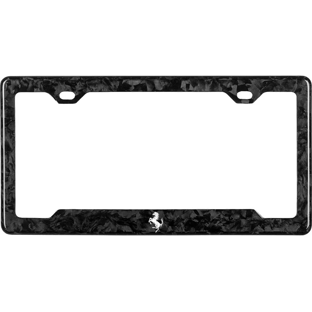 FERRARI 100% REAL CARBON FIBER CAR LICENSE PLATE FRAME