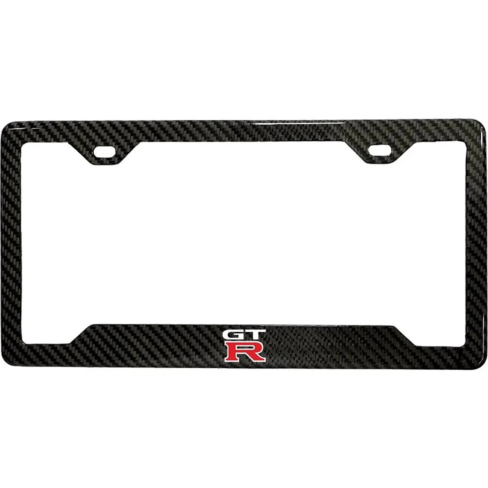 GTR 100% Real Carbon Fiber License Plate Frame