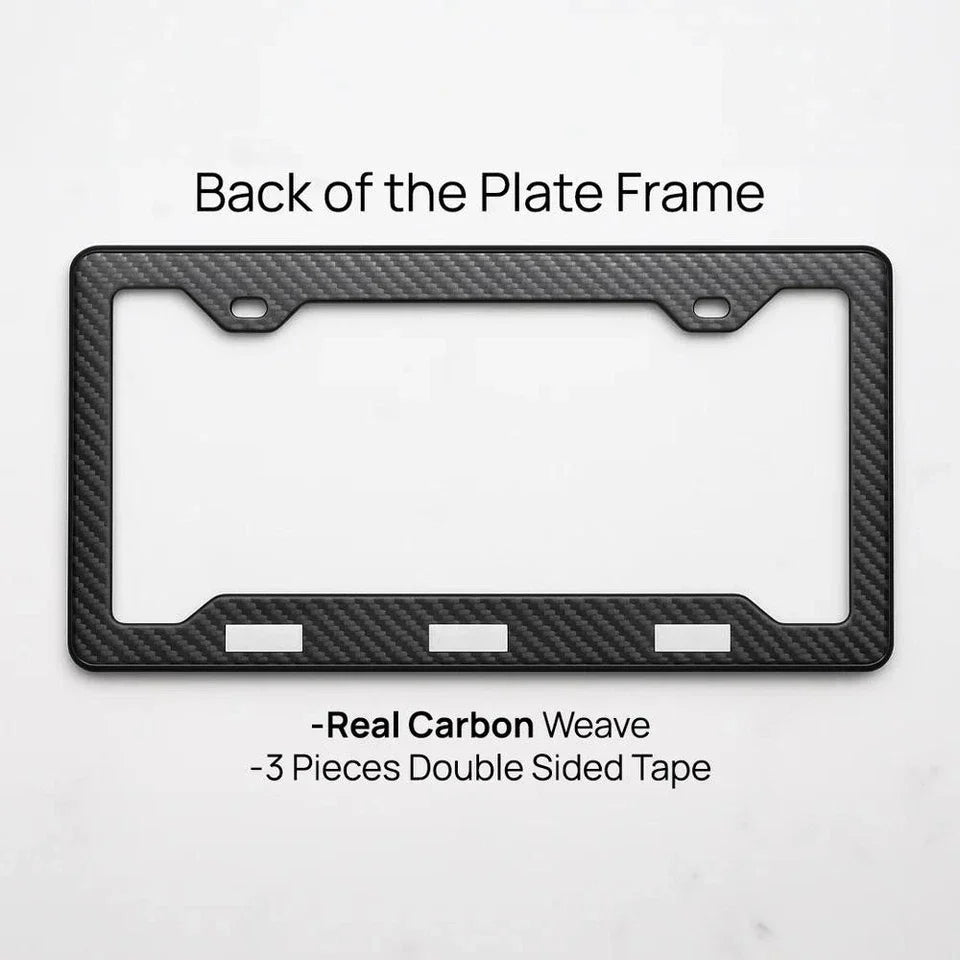 PORSCHE GT4RS 100% REAL CARBON FIBER CAR LICENSE PLATE FRAME