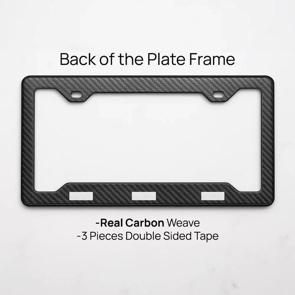 BMW 100% Real Carbon Fiber License Plate Frame